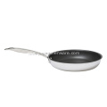 Stainless Steel Non Stick Frypan with Glass Lid